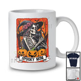 Spooky Mom; Horror Halloween Costume Tarot Card Witch Black Cat; Matching Family Group T-Shirt