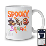 Spooky Squad; Lovely Halloween Costume Three Beaver Witch Mummy Pumpkin; Animal T-Shirt