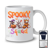 Spooky Squad; Lovely Halloween Costume Three Rat Witch Mummy Pumpkin; Animal T-Shirt