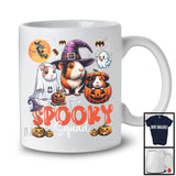 Spooky Squad, Scary Halloween Costume Three Witch Boo Ghost Guinea Pig, Pumpkin Animal T-Shirt