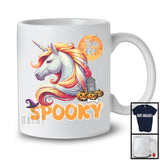 Spooky; Adorable Halloween Costume Unicorn With Carved Pumpkin; Matching Family Group T-Shirt