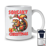 Squeaky Christmas; Adorable X-mas Santa Reindeer Squirrel With Nuts; Family Group T-Shirt