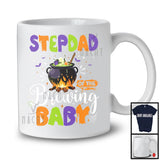Stepdad Of The Brewing Baby, Humorous Pregnancy Announcement Halloween Witch, Family T-Shirt