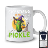 Stop Staring At My Pickle, Sarcastic Halloween Costume Dirty Adult Witch Pickle, Candy Lover T-Shirt