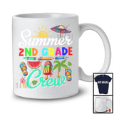 Summer 2nd Grade Crew, Joyful Summer Vacation Back To School First Day, Students Teacher T-Shirt