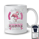 Support The Fighters Admire Horror; Awesome Breast Cancer Awareness Flamingo; Pink Ribbon T-Shirt