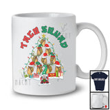 Taco Squad; Humorous Christmas Tree Elf Santa Reindeer Taco; X-mas Lights Gnome Food T-Shirt