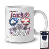 Teacher Crew, Wonderful 4th Of July American Flag Sunglasses, Patriotic Careers Proud T-Shirt