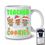 Teacher Of Smart Cookies; Fantastic Christmas Three Santa Gingerbreads; X-mas Teacher Group T-Shirt