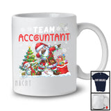 Team Accountant, Adorable Christmas Snowman Santa Dabbing, X-mas Careers Proud Group T-Shirt