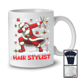Team Hair Stylist, Merry Christmas Santa Snowing, X-mas Matching Proud Careers Group T-Shirt
