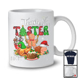 Team Taster; Amazing Christmas Lights Plaid Santa Gingerbread; X-mas Family Pajama Group T-Shirt