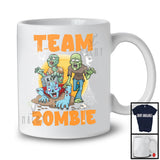 Team Zombie; Horror Halloween Costume Three Zombies Lover Squad; Family Group T-Shirt