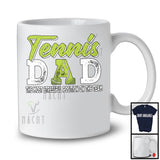 Tennis Dad Stressful Position, Awesome Father's Day Tennis Player, Son Daughter Family T-Shirt