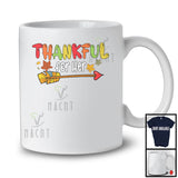 Thankful For Her; Adorable Thanksgiving Autumn Leaves; Matching Couple Family Group T-Shirt