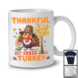 Thankful For My 1st Grade Turkey, Adorable Thanksgiving Turkey Fall Tree, Students Teachers T-Shirt