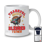 Thankful Grateful Blessed Father; Amazing Thanksgiving Dabbing Turkey; Fall Leaves Family T-Shirt