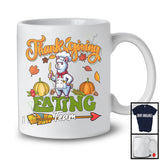 Thanksgiving Eating Team, Humorous Thanksgiving Fall Pumpkins Llama Lover, Family Group T-Shirt