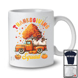 Thanksgiving Squad; Lovely Sheep On Pickup Truck Fall Autumn Tree; Farm Animal Farmer Lover T-Shirt