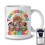 Thanksgiving With My Gnomies, Adorable Three Gnomes Playing Drum, Musical Instruments T-Shirt