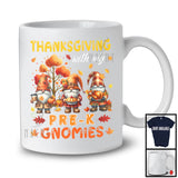 Thanksgiving With My Pre-K Gnomies; Adorable Three Gnomes Teacher; Fall Tree Pumpkin T-Shirt