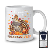 Thanksgiving; Lovely Fall Pumpkin Turkey Bearded Dragon Wild Animal; Dinner Family Group T-Shirt