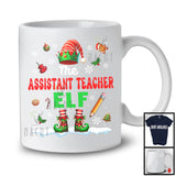 The Assistant Teacher Elf; Proud Christmas Jobs Elf Costume Pajamas; X-mas Group T-Shirt