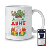 The Aunt Elf; Amazing Christmas Lights Reindeer Elf Costume; X-mas Family Group T-Shirt