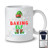 The Baking Elf; Fantastic Christmas Lights Elf Baker Team Squad; Matching Family Group T-Shirt