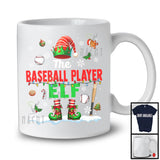 The Baseball Player Elf; Proud Christmas Elf Costume Pajamas; Baseball Sport Team T-Shirt