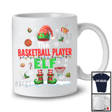 The Basketball Player Elf; Proud Christmas Elf Costume Pajamas; Basketball Sport Team T-Shirt