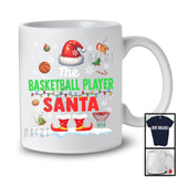 The Basketball Player Santa; Proud Christmas Santa Costume Pajamas; Basketball Sport Team T-Shirt