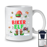 The Biker Elf; Proud Christmas Jobs Elf Costume Pajamas; Biker X-mas Group T-Shirt