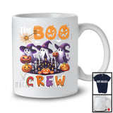 The Boo Crew, Scary Halloween Boo Ghost Witch Costume, Pumpkins Lover Family Group T-Shirt