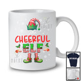 The Cheerful Elf; Joyful Christmas Emotions ELF Costume; Matching X-mas Family Group T-Shirt