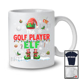 The Golf Player Elf; Proud Christmas Elf Costume Pajamas; Golf Sport Team T-Shirt