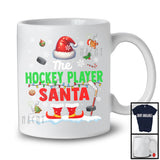 The Hockey Player Santa; Proud Christmas Santa Costume Pajamas; Hockey Sport Team T-Shirt