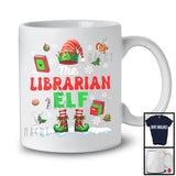 The Librarian Elf; Proud Christmas Jobs Elf Costume Pajamas; Librarian X-mas Group T-Shirt