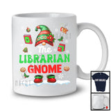 The Librarian Gnome; Proud Christmas Jobs Gnome Costume Pajamas; Librarian X-mas Group T-Shirt