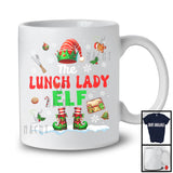 The Lunch Lady Elf; Proud Christmas Jobs Elf Costume Pajamas; Lunch Lady X-mas Group T-Shirt