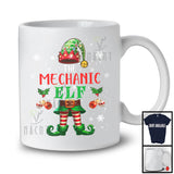 The Mechanic ELF, Merry Christmas Snowing Around ELF Lover, Proud Careers X-mas Group T-Shirt