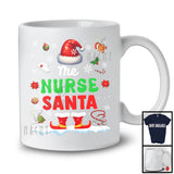 The Nurse Santa; Proud Christmas Jobs Santa Costume Pajamas; Nurse X-mas Group T-Shirt