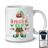 The Pilot ELF, Merry Christmas Snowing Around ELF Lover, Proud Careers X-mas Group T-Shirt