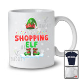 The Shopping Elf; Fantastic Christmas Lights Elf Shopping Team Squad; Matching Family Group T-Shirt