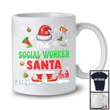 The Social Worker Santa; Proud Christmas Jobs Santa Costume Pajamas; X-mas Group T-Shirt