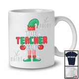 The Teacher Elf; Amazing Christmas Elf Costume Pajama; Snow X-mas Family Group T-Shirt