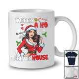 There's A Ho In This House; Sarcastic Christmas Naughty Santa Women; Pajamas Family Group T-Shirt