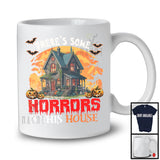 There's Some Horrors In This House, Creepy Halloween Costume Scary House, Pumpkins T-Shirt