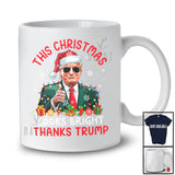 This Christmas Looks Bright; Awesome X-mas Santa Trump 2024 New President; Patriotic T-Shirt