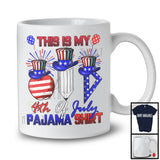 This Is My 4th Of July Pajama Shirt, Proud American Flag Teacher, Fireworks Patriotic Group T-Shirt
